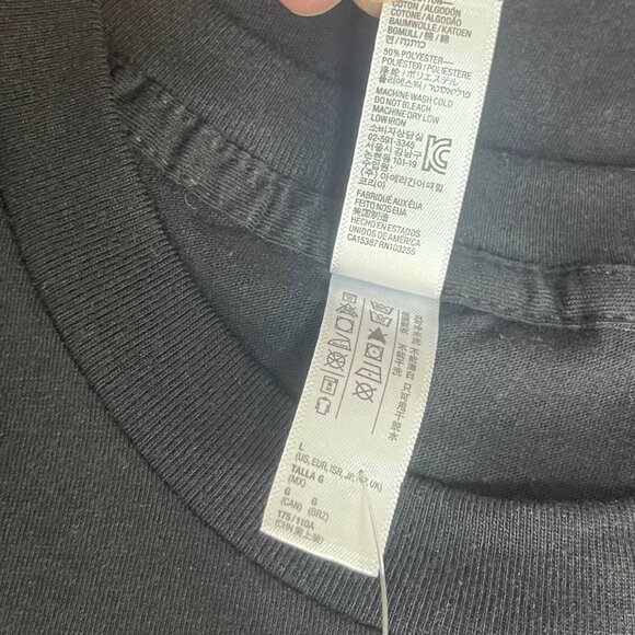 American Apparel Graphic Tshirt Mens Large Black New Camo Flag Patriotic - Picture 6 of 7